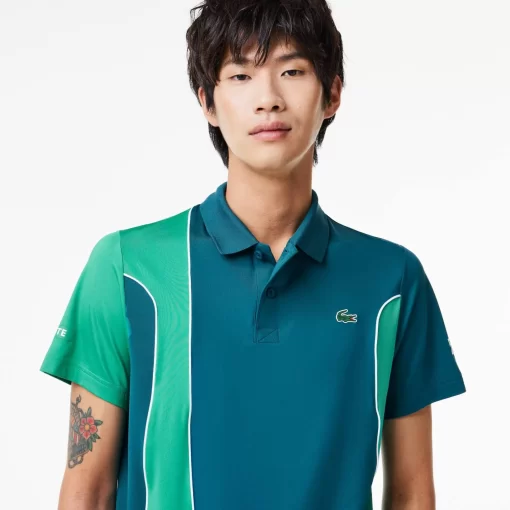 Lacoste Tennis-Men'S Sport X Novak Djokovic Regular Fit Colour-Block Polo