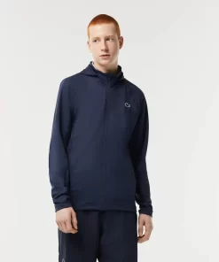 Lacoste Fitness & Training-Men'S Sport Zipped High-Neck Hooded Sweatshirt