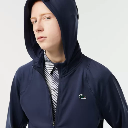 Lacoste Fitness & Training-Men'S Sport Zipped High-Neck Hooded Sweatshirt