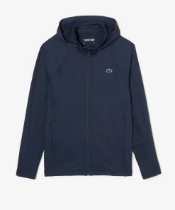 Lacoste Fitness & Training-Men'S Sport Zipped High-Neck Hooded Sweatshirt