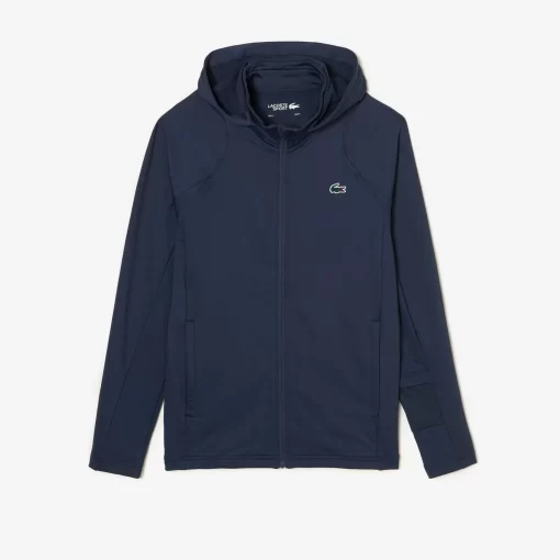 Lacoste Fitness & Training-Men'S Sport Zipped High-Neck Hooded Sweatshirt