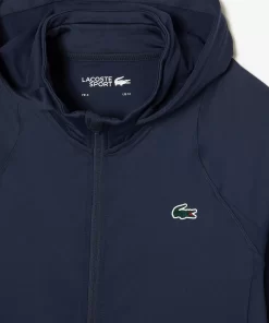 Lacoste Fitness & Training-Men'S Sport Zipped High-Neck Hooded Sweatshirt