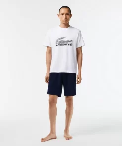 Lacoste Underwear & Lounge Wear-Men'S Stretch Cotton Short Pyjamas Set