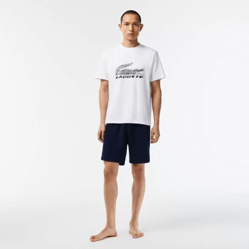 Lacoste Underwear & Lounge Wear-Men'S Stretch Cotton Short Pyjamas Set