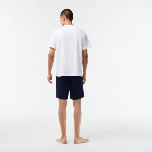 Lacoste Underwear & Lounge Wear-Men'S Stretch Cotton Short Pyjamas Set