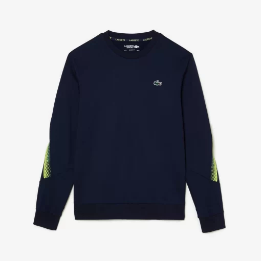 Lacoste Tennis-Men'S Tennis Classic Fit Logo Stripe Sweatshirt