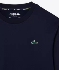 Lacoste Tennis-Men'S Tennis Classic Fit Logo Stripe Sweatshirt