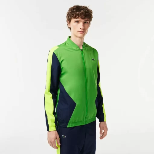 Lacoste Tennis-Men'S Tennis Inset Crew Neck Jogger Set