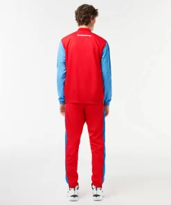 Lacoste Tennis-Men'S Tennis Inset Crew Neck Jogger Set