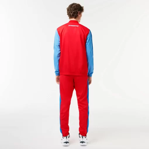 Lacoste Tennis-Men'S Tennis Inset Crew Neck Jogger Set