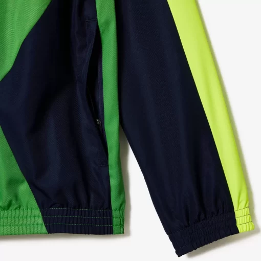 Lacoste Tennis-Men'S Tennis Inset Crew Neck Jogger Set