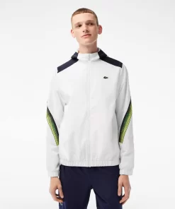 Lacoste Tennis-Men'S Tennis Recycled Polyester Hooded Jacket