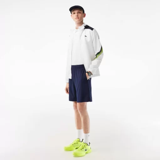 Lacoste Tennis-Men'S Tennis Recycled Polyester Hooded Jacket