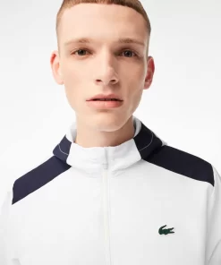 Lacoste Tennis-Men'S Tennis Recycled Polyester Hooded Jacket