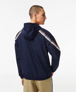 Lacoste Tennis-Men'S Tennis Recycled Polyester Hooded Jacket