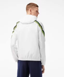 Lacoste Tennis-Men'S Tennis Recycled Polyester Hooded Jacket