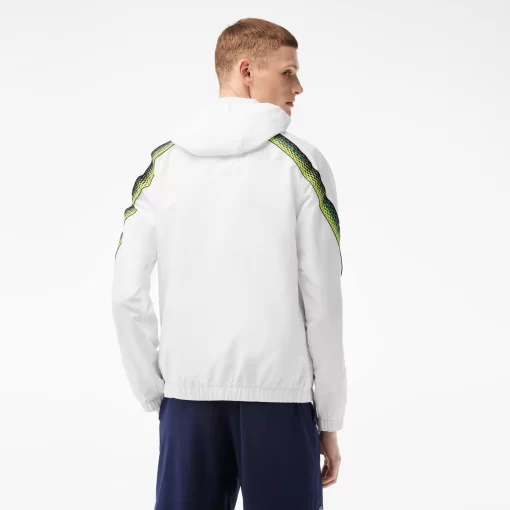 Lacoste Tennis-Men'S Tennis Recycled Polyester Hooded Jacket