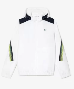 Lacoste Tennis-Men'S Tennis Recycled Polyester Hooded Jacket