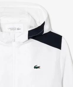 Lacoste Tennis-Men'S Tennis Recycled Polyester Hooded Jacket