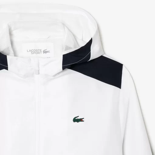 Lacoste Tennis-Men'S Tennis Recycled Polyester Hooded Jacket