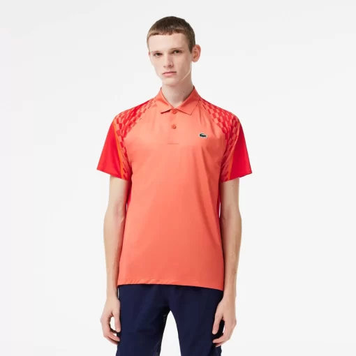 Lacoste Tennis-Men'S Tennis X Novak Djokovic Tricolour Polo Shirt