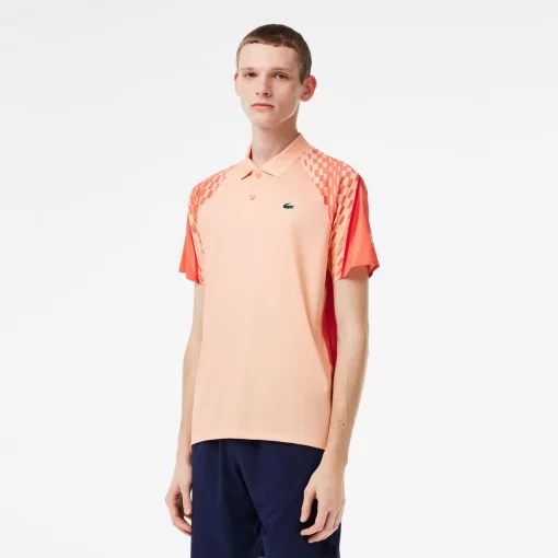 Lacoste Tennis-Men'S Tennis X Novak Djokovic Tricolour Polo Shirt