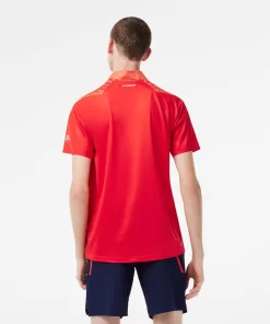 Lacoste Tennis-Men'S Tennis X Novak Djokovic Tricolour Polo Shirt