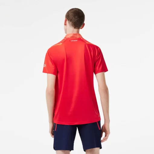 Lacoste Tennis-Men'S Tennis X Novak Djokovic Tricolour Polo Shirt