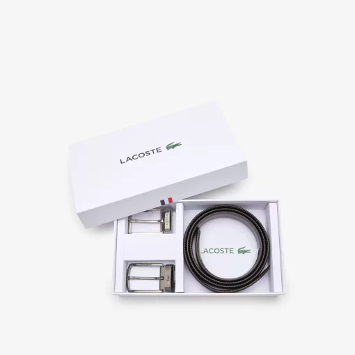 Lacoste Belts-Men'S Two Pin Buckle Belt Gift Set