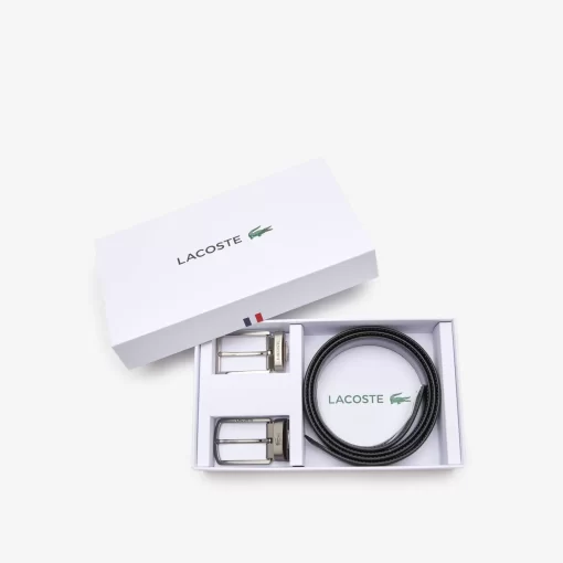 Lacoste Belts-Men'S Two Pin Buckle Belt Gift Set