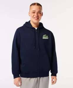 Lacoste Sweatshirts-Men'S Unbrushed Fleece Zipped Hoodie