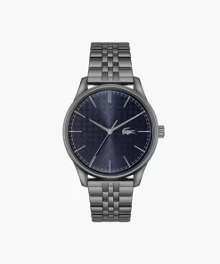 Lacoste Watches-Men'S Vienna 3 Hands Black Steel Watch