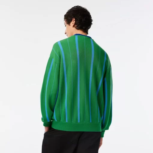 Lacoste Knitwear-Men'S V-Neck Organic Cotton Cardigan