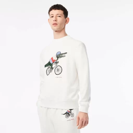 Lacoste Sweatshirts-Men'S X Netflix Organic Cotton Fleece Print Sweatshirt