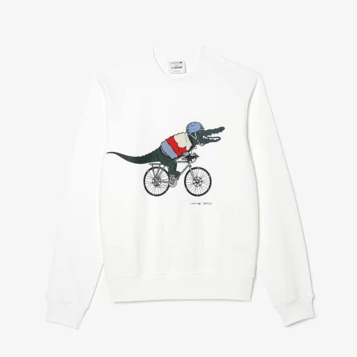 Lacoste Sweatshirts-Men'S X Netflix Organic Cotton Fleece Print Sweatshirt