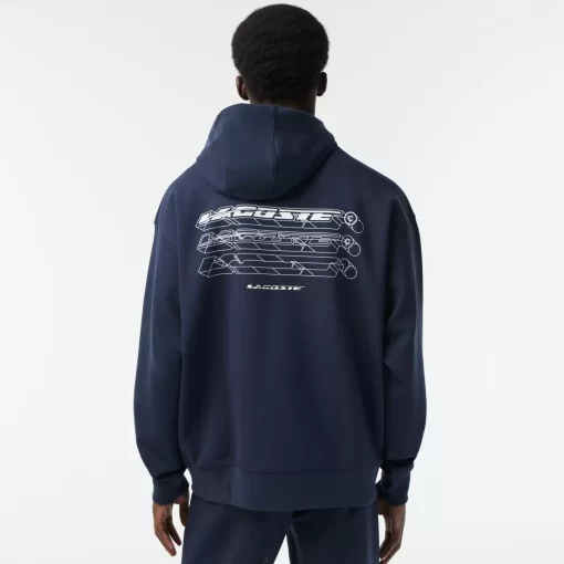 Lacoste Sweatshirts-Men'S Loose-Fit Double-Sided Hoodie