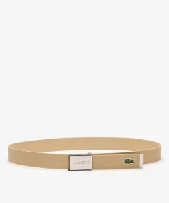 Lacoste Belts-Men'S Made In France Engraved Buckle Woven Fabric Belt