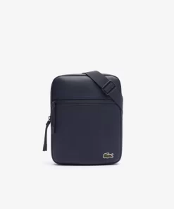 Lacoste Vertical Bags-Men'S Medium Lcst Zippered Petit Pique Crossover Bag