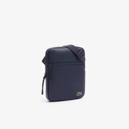 Lacoste Vertical Bags-Men'S Medium Lcst Zippered Petit Pique Crossover Bag