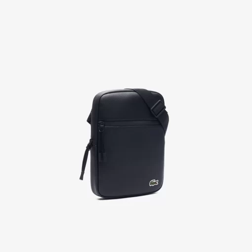 Lacoste Vertical Bags-Men'S Medium Lcst Zippered Petit Pique Crossover Bag