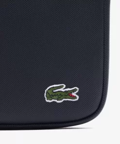 Lacoste Vertical Bags-Men'S Medium Lcst Zippered Petit Pique Crossover Bag