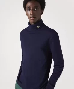 Lacoste T-Shirts-Men'S Organic Cotton Turtleneck T-Shirt