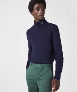 Lacoste T-Shirts-Men'S Organic Cotton Turtleneck T-Shirt