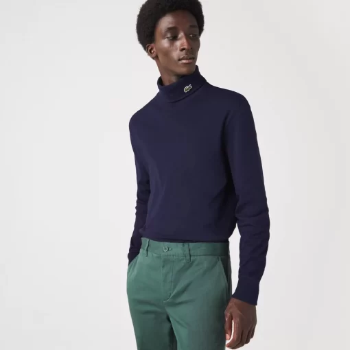 Lacoste T-Shirts-Men'S Organic Cotton Turtleneck T-Shirt