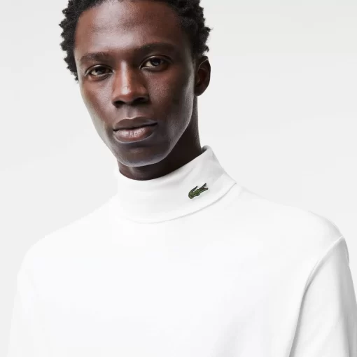 Lacoste T-Shirts-Men'S Organic Cotton Turtleneck T-Shirt