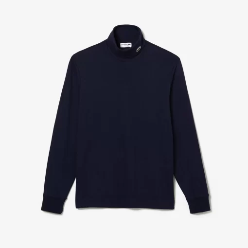 Lacoste T-Shirts-Men'S Organic Cotton Turtleneck T-Shirt