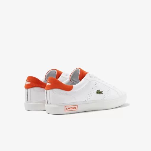 Lacoste Sneakers-Men'S Powercourt 2.0 Orange Leather Trainers