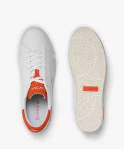 Lacoste Sneakers-Men'S Powercourt 2.0 Orange Leather Trainers