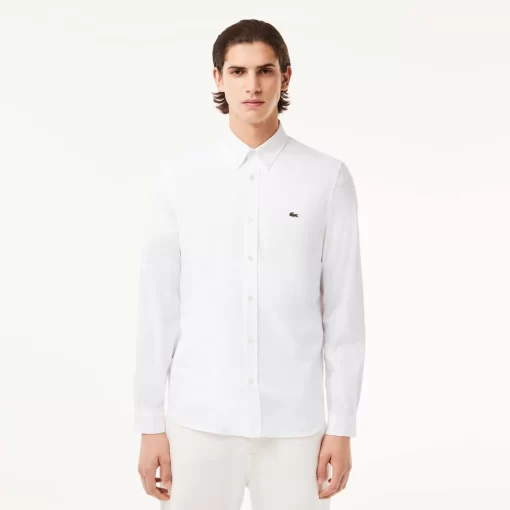 Lacoste Shirts-Men'S Regular Fit Premium Cotton Shirt