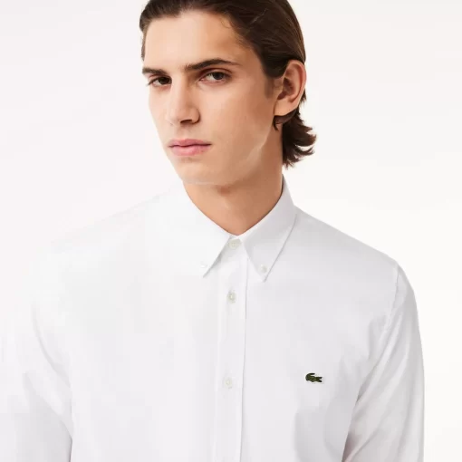 Lacoste Shirts-Men'S Regular Fit Premium Cotton Shirt